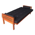 Luxo Meves Hardwood Outdoor Daybed Sofa & Cushion in Black Australia Beyond Living