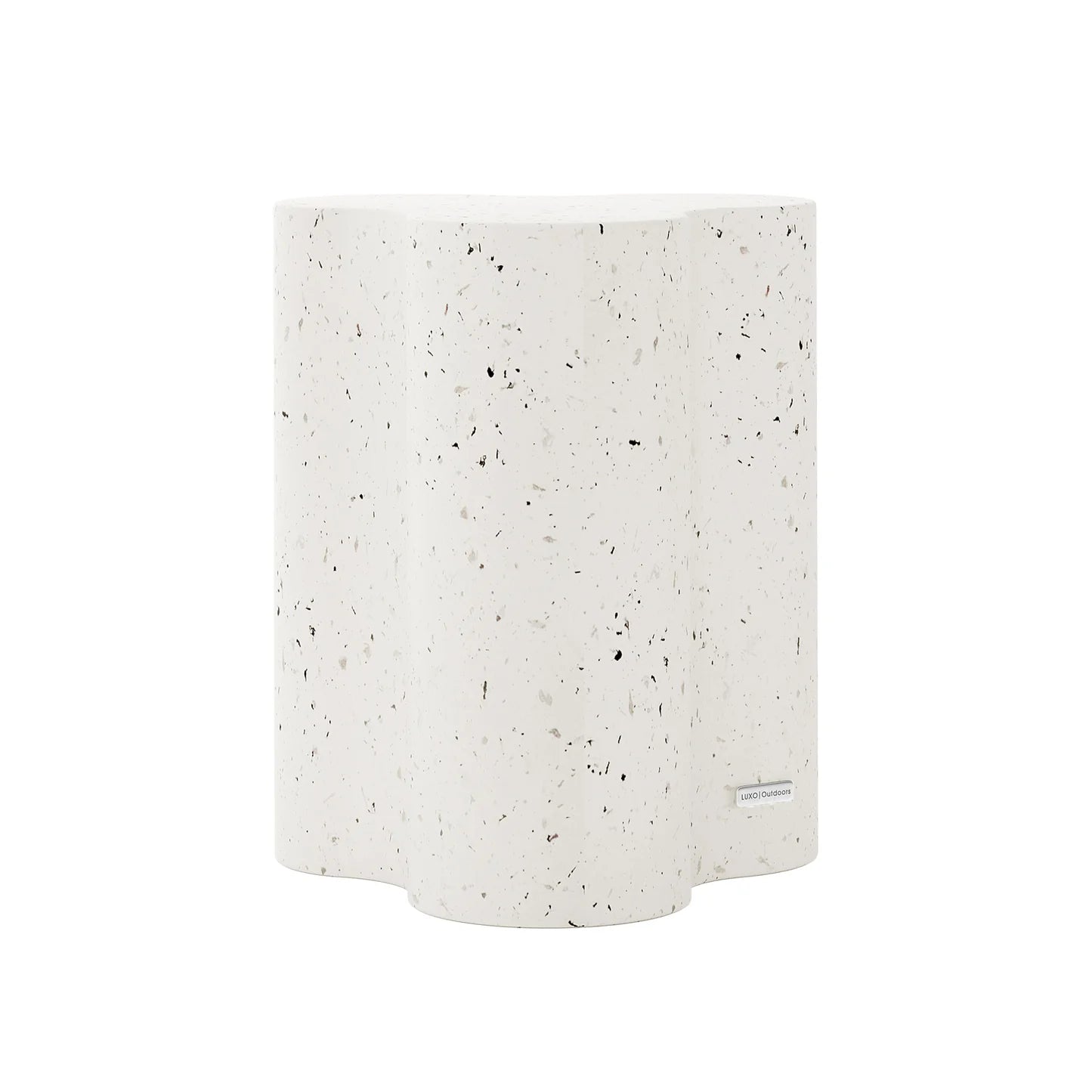 Outdoor Concrete Side Table – Curved Patio Table Beyond Living