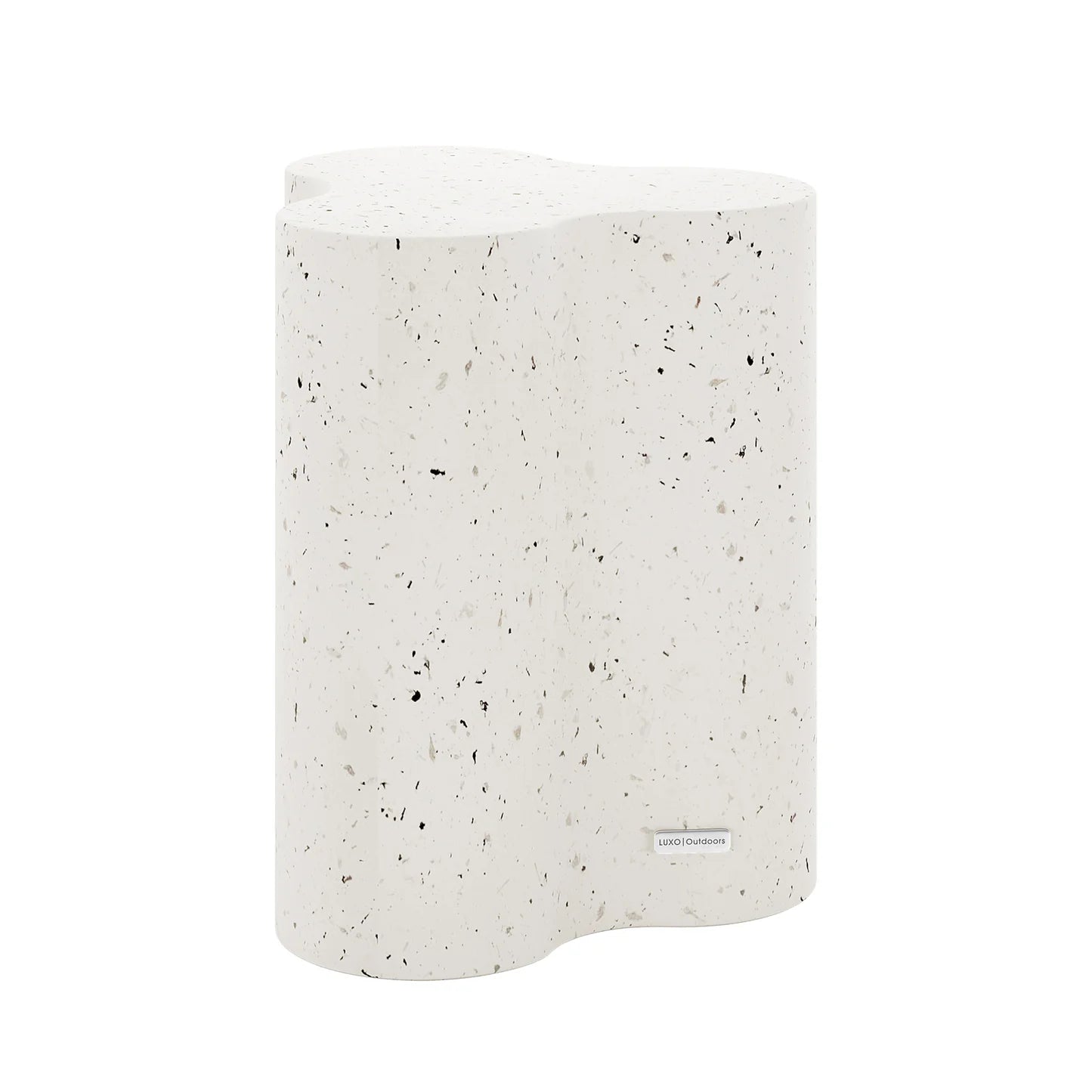 Outdoor Concrete Side Table – Curved Patio Table Beyond Living