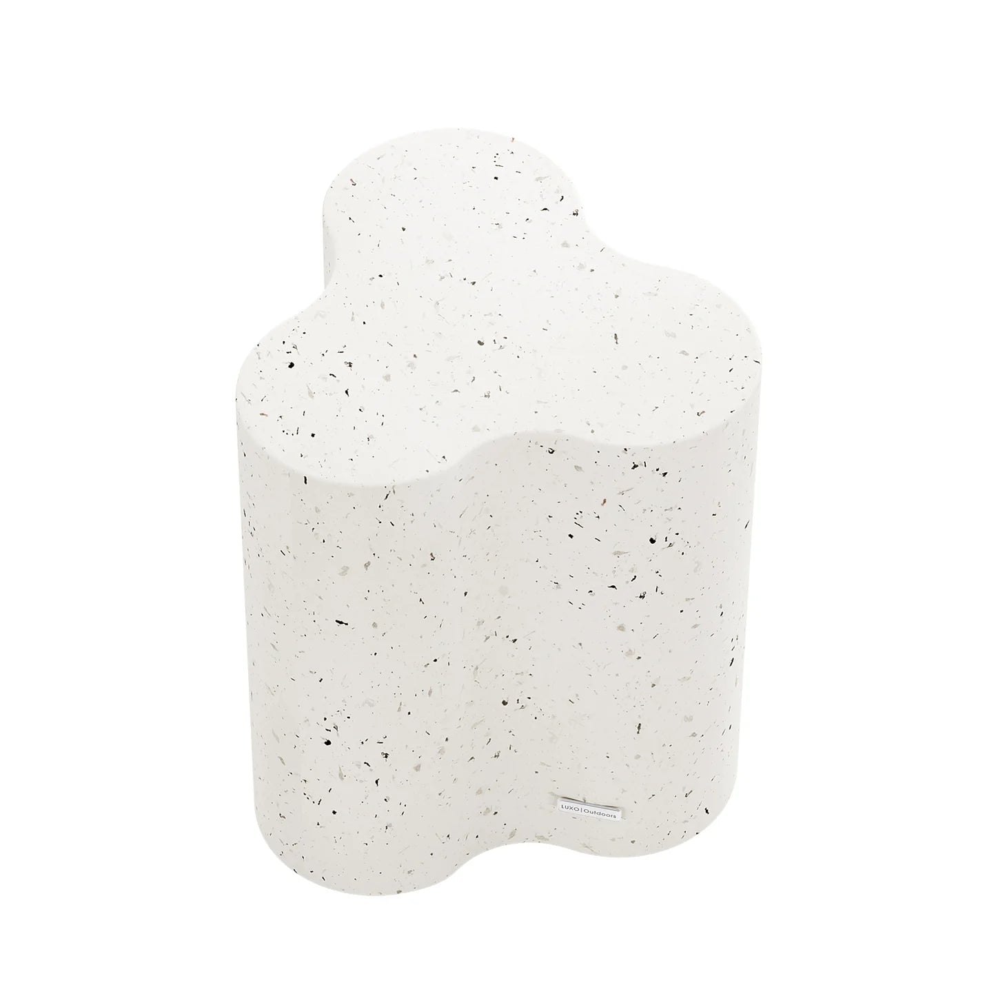 Outdoor Concrete Side Table – Curved Patio Table Beyond Living