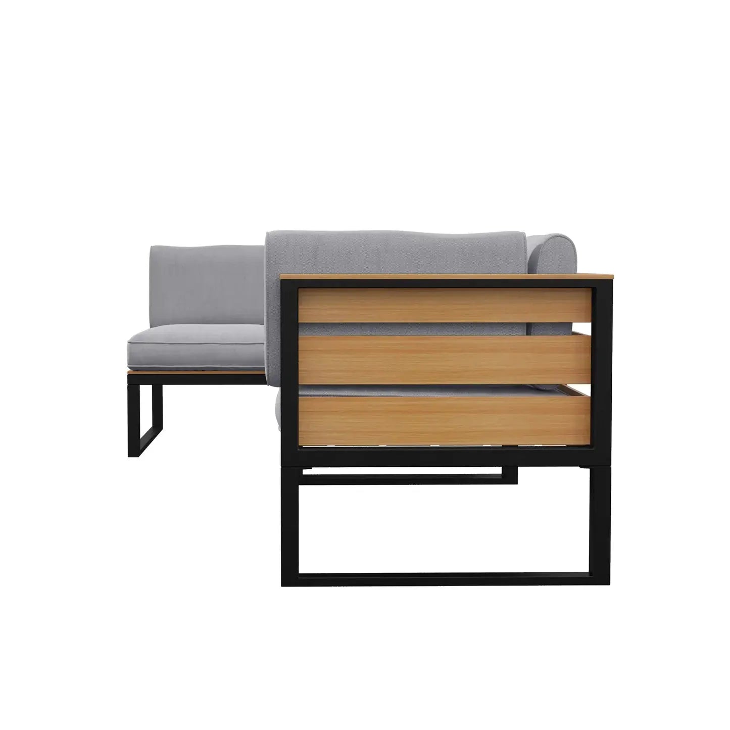 Panaluu 5 Seater Aluminium Corner Outdoor Lounge Set Australia Beyond Living