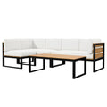 Panaluu 5 Seater Aluminium Corner Outdoor Lounge Set Australia Beyond Living