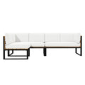 Panaluu 5 Seater Aluminium Corner Outdoor Lounge Set Australia Beyond Living