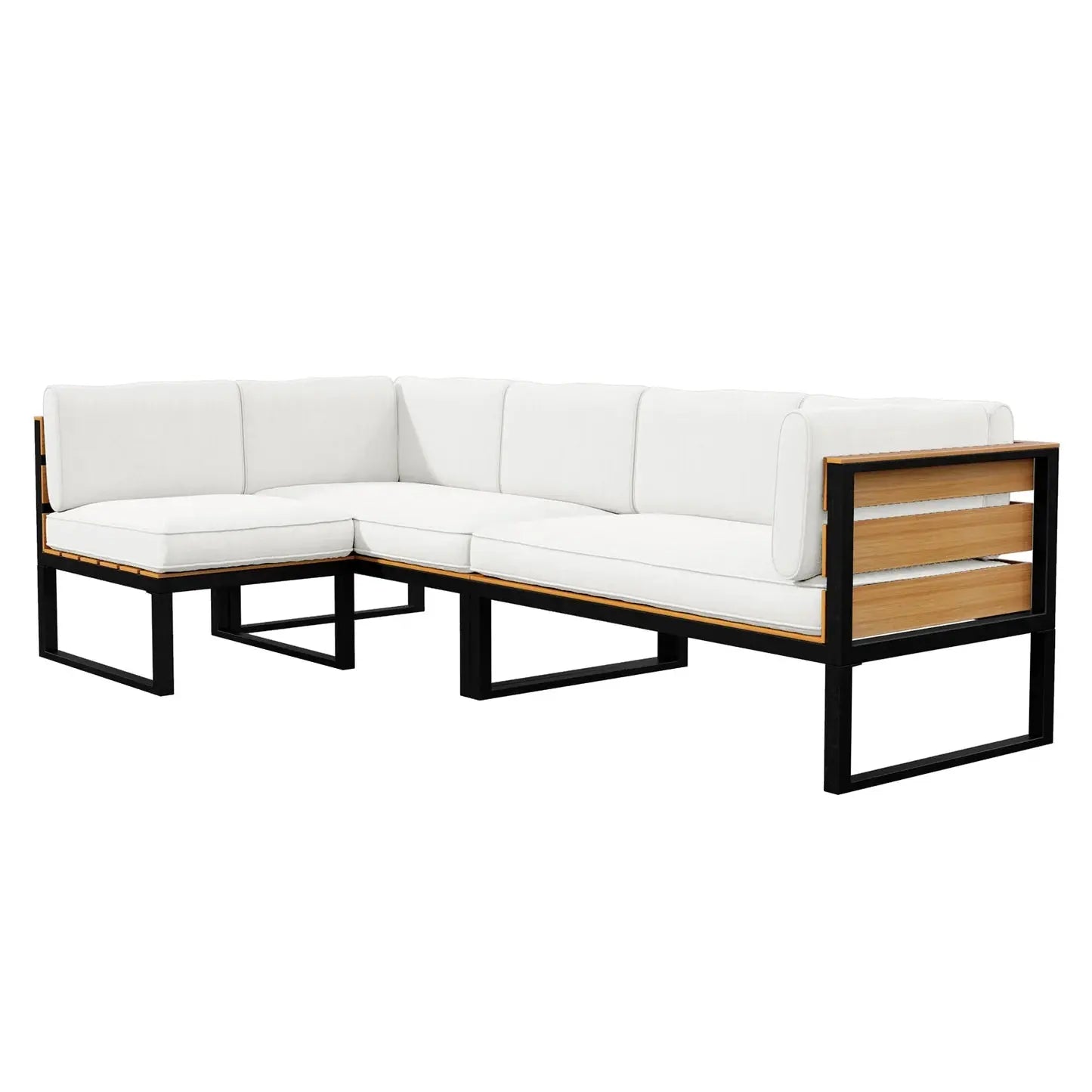 Panaluu 5 Seater Aluminium Corner Outdoor Lounge Set Australia Beyond Living