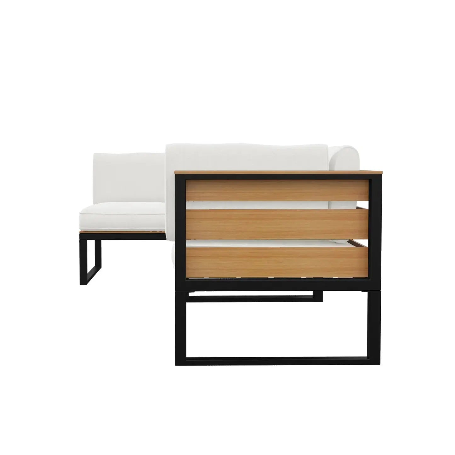 Panaluu 5 Seater Aluminium Corner Outdoor Lounge Set Australia Beyond Living