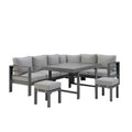 Portland Outdoor Corner Sofa Lounge with Foot Stools Australia Beyond Living