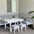 Portland Outdoor Corner Sofa Lounge with Foot Stools Australia Beyond Living