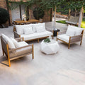 Savin 4 Seater Hardwood Outdoor Sofa Set Australia Beyond Living
