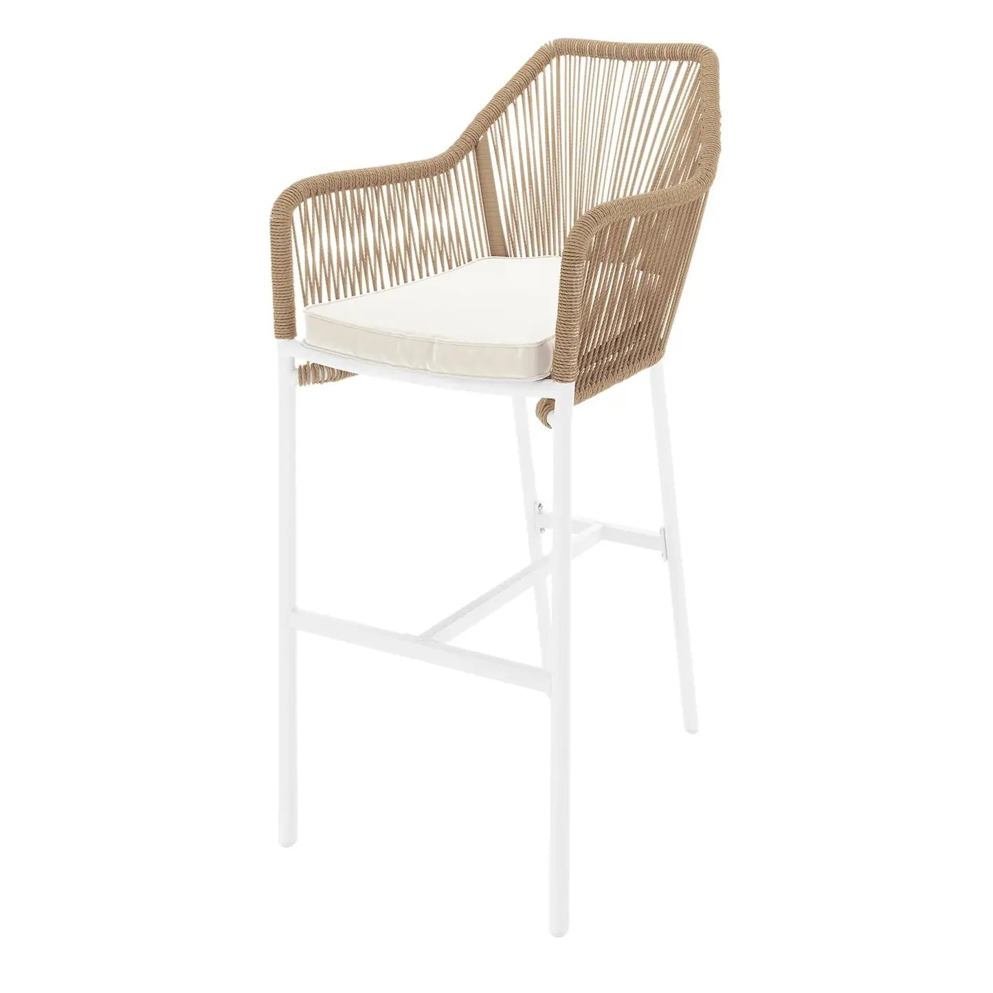 Tablas PE Wicker Outdoor Bar Stool Set of 2 Natural Australia Beyond Living