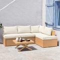 Tybee 4 Seater Rattan Outdoor Corner Sofa Set Beyond Living