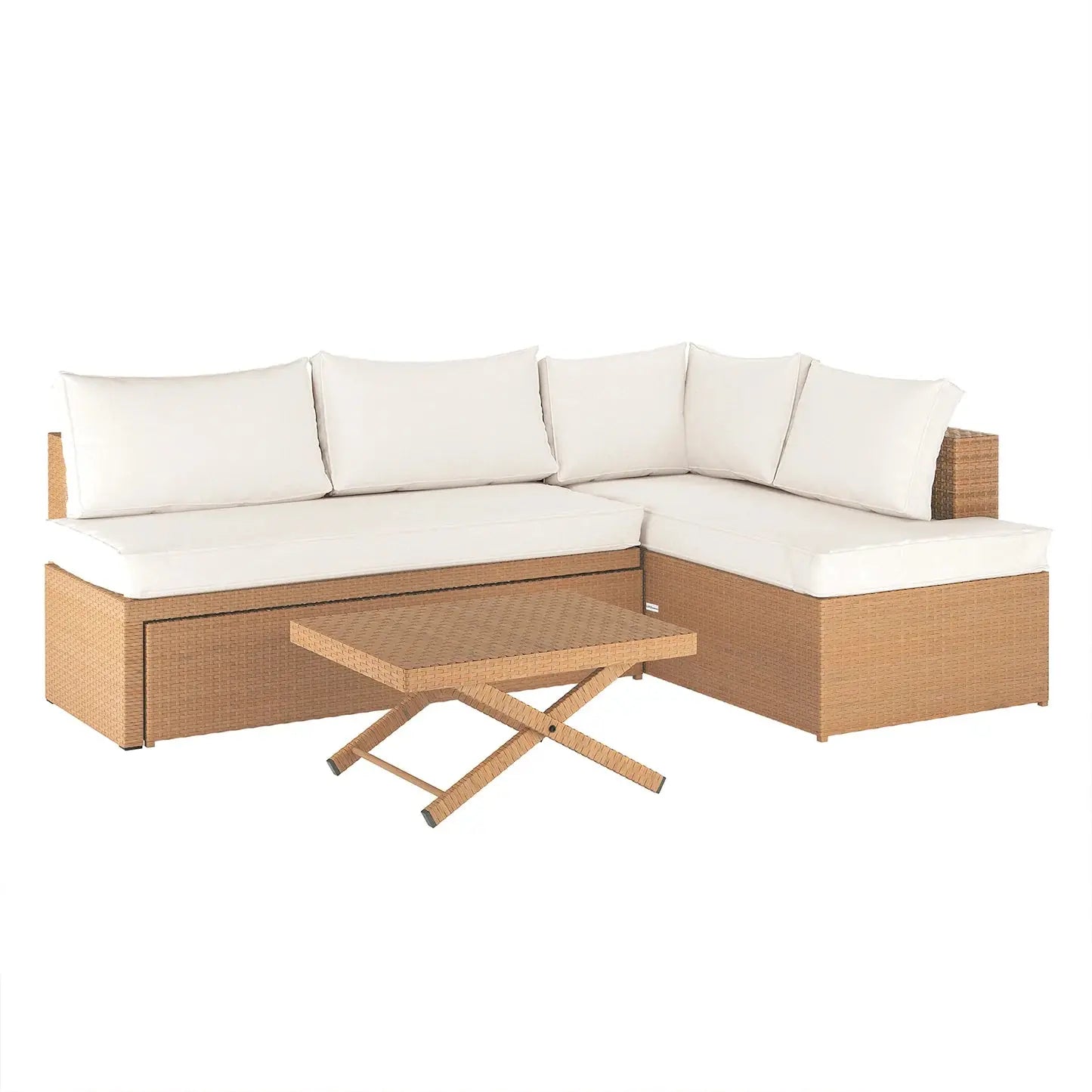 Tybee 4 Seater Rattan Outdoor Corner Sofa Set Beyond Living