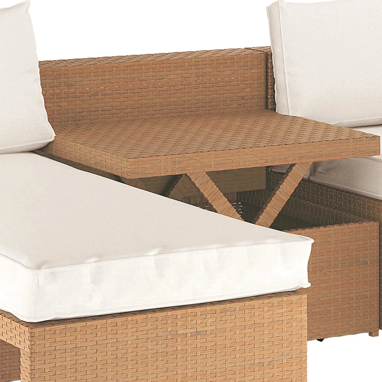 Tybee 4 Seater Rattan Outdoor Corner Sofa Set Beyond Living