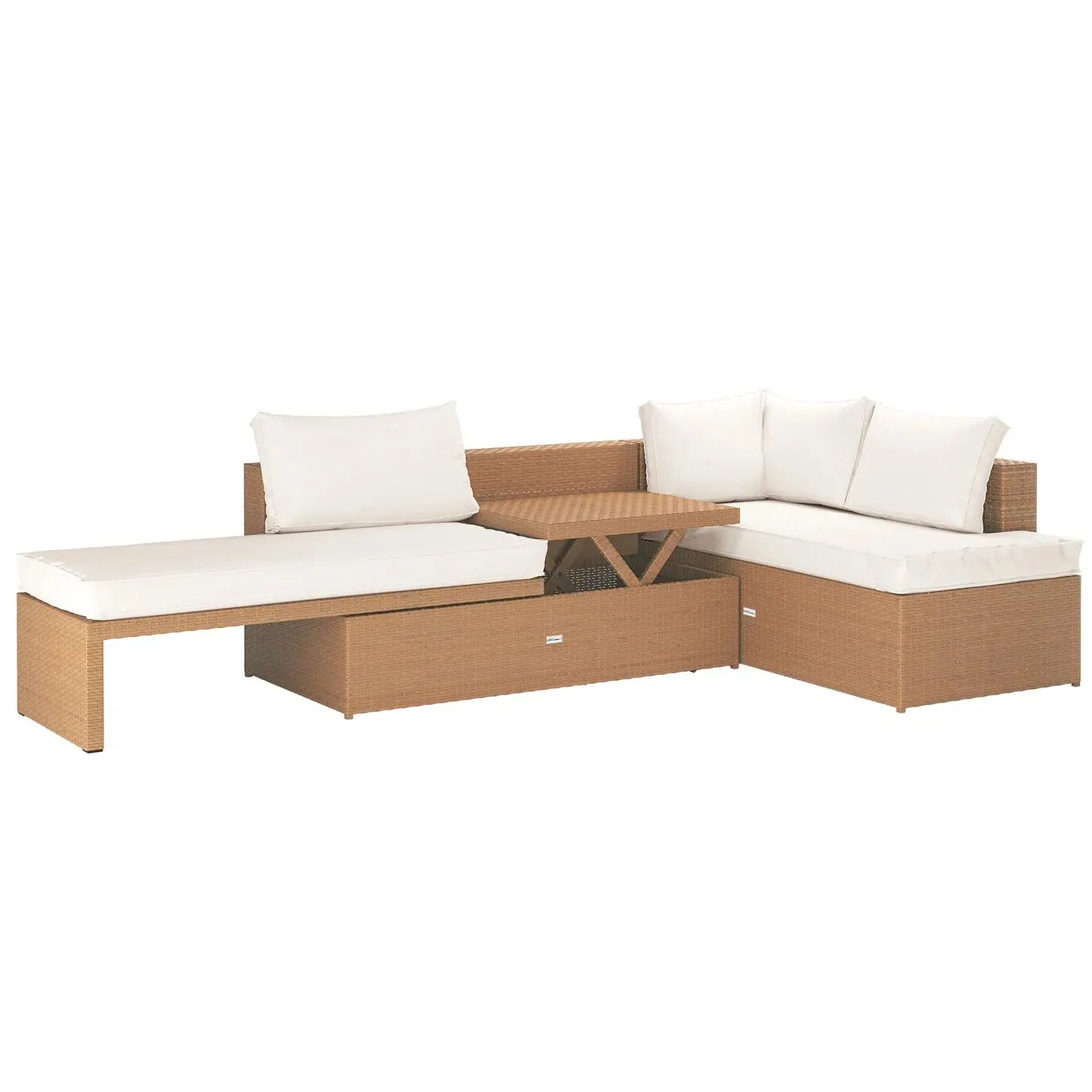 Tybee 4 Seater Rattan Outdoor Corner Sofa Set Beyond Living