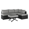Tybee 4 Seater Rattan Outdoor Corner Sofa Set Beyond Living