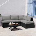Tybee 4 Seater Rattan Outdoor Corner Sofa Set Beyond Living
