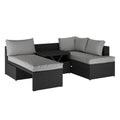 Tybee 4 Seater Rattan Outdoor Corner Sofa Set Beyond Living