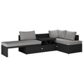 Tybee 4 Seater Rattan Outdoor Corner Sofa Set Beyond Living