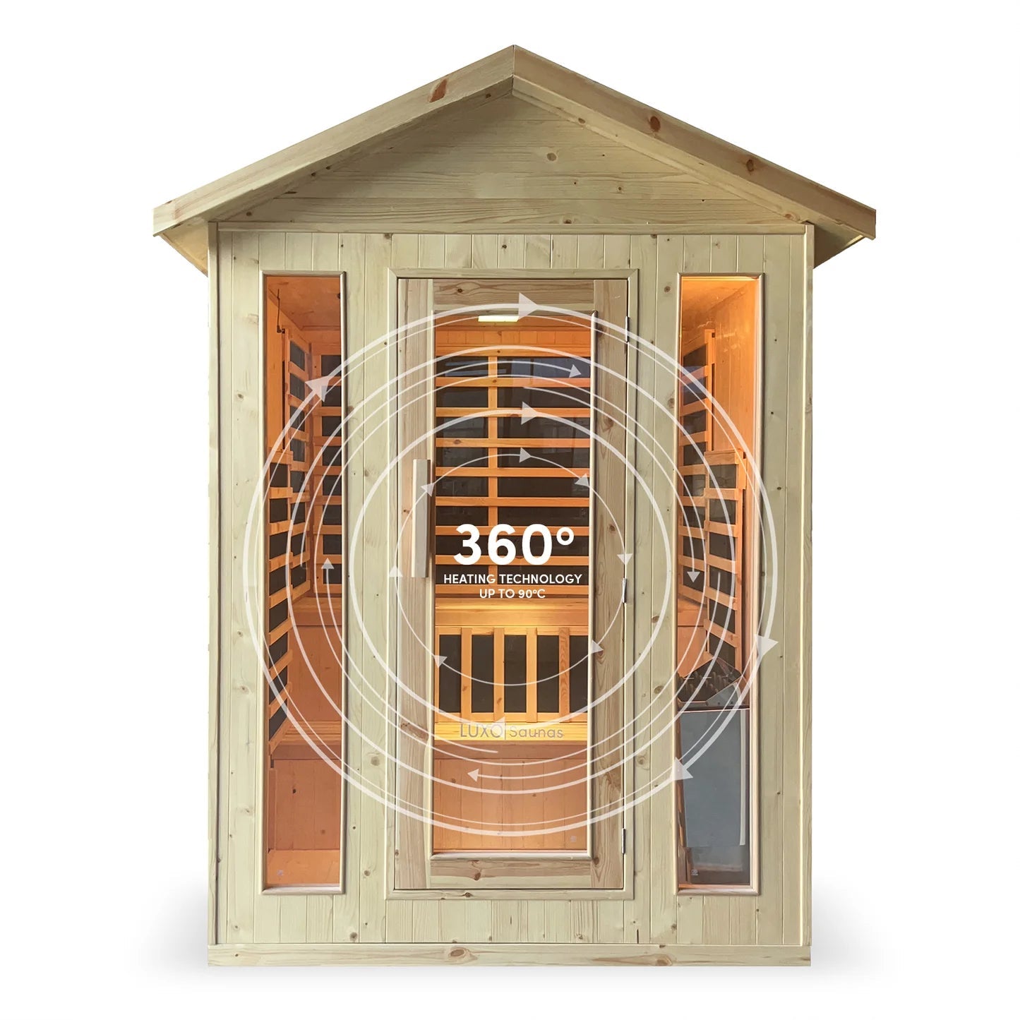 Kiima 3 Person Hybrid Infrared Outdoor Sauna Australia Beyond Living
