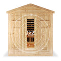 Kiima 6 Person Hybrid Infrared Outdoor Sauna Australia Beyond Living