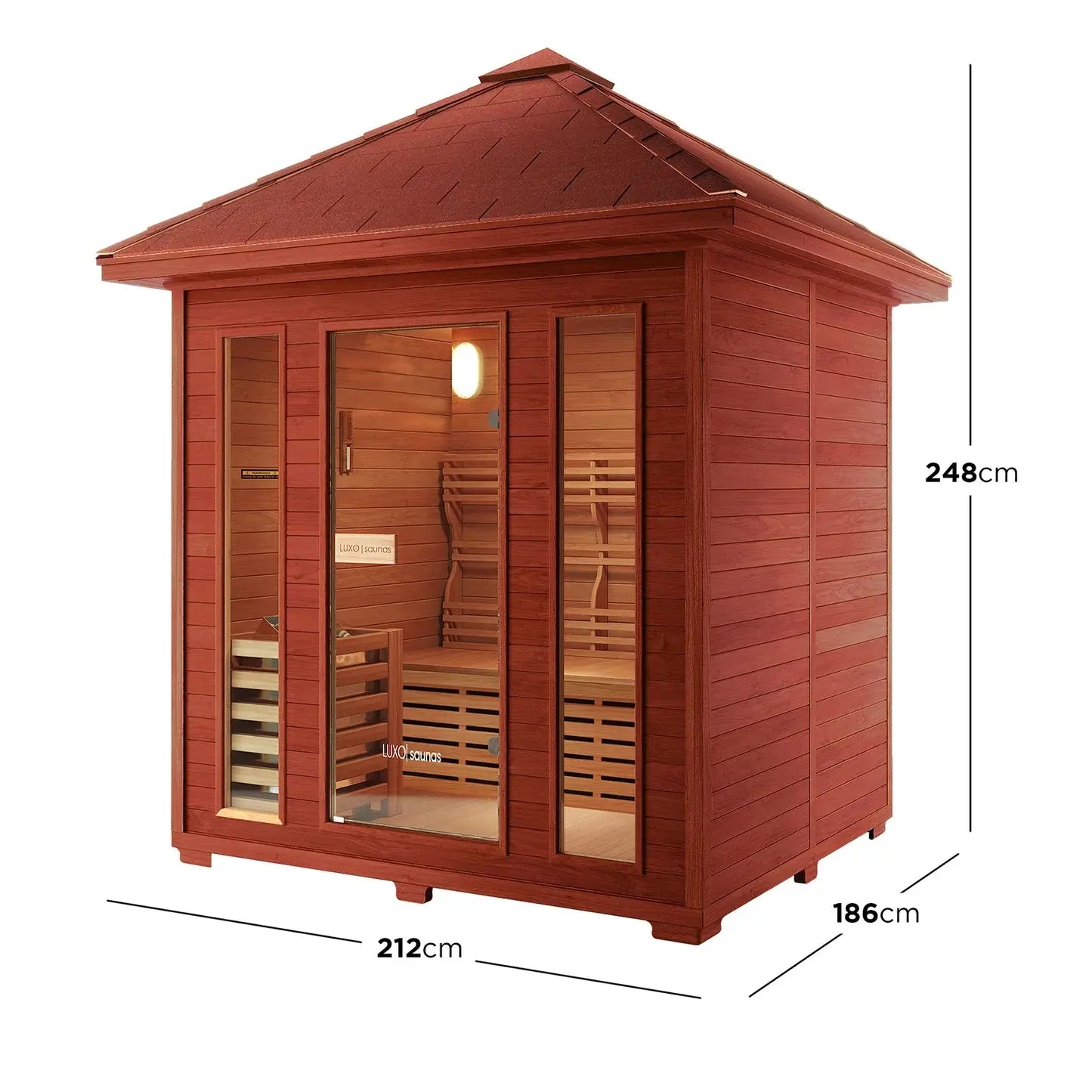 Kivi 4 Person Traditional Finnish Outdoor Home Sauna Beyond Living