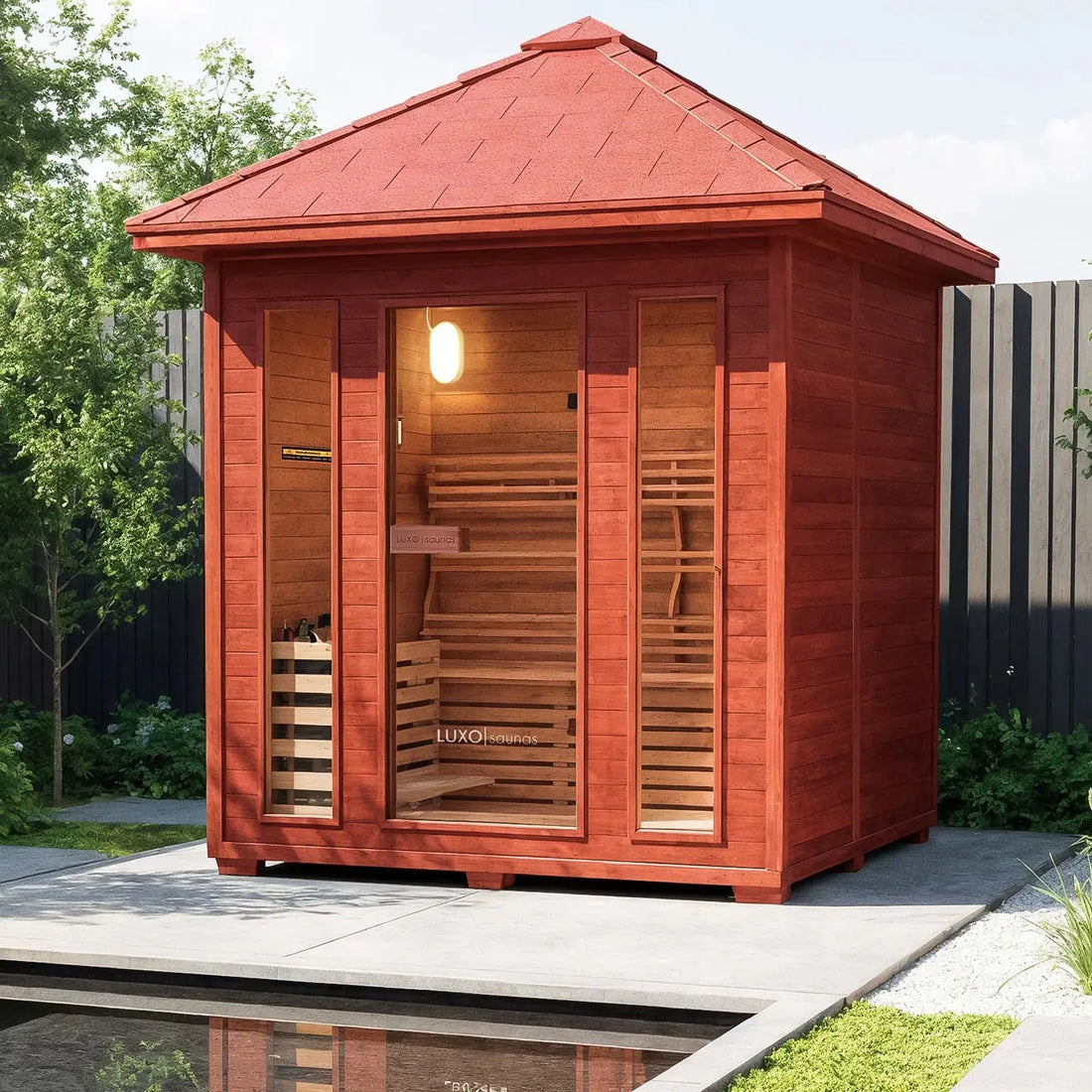 Kivi 4 Person Traditional Finnish Outdoor Home Sauna Beyond Living
