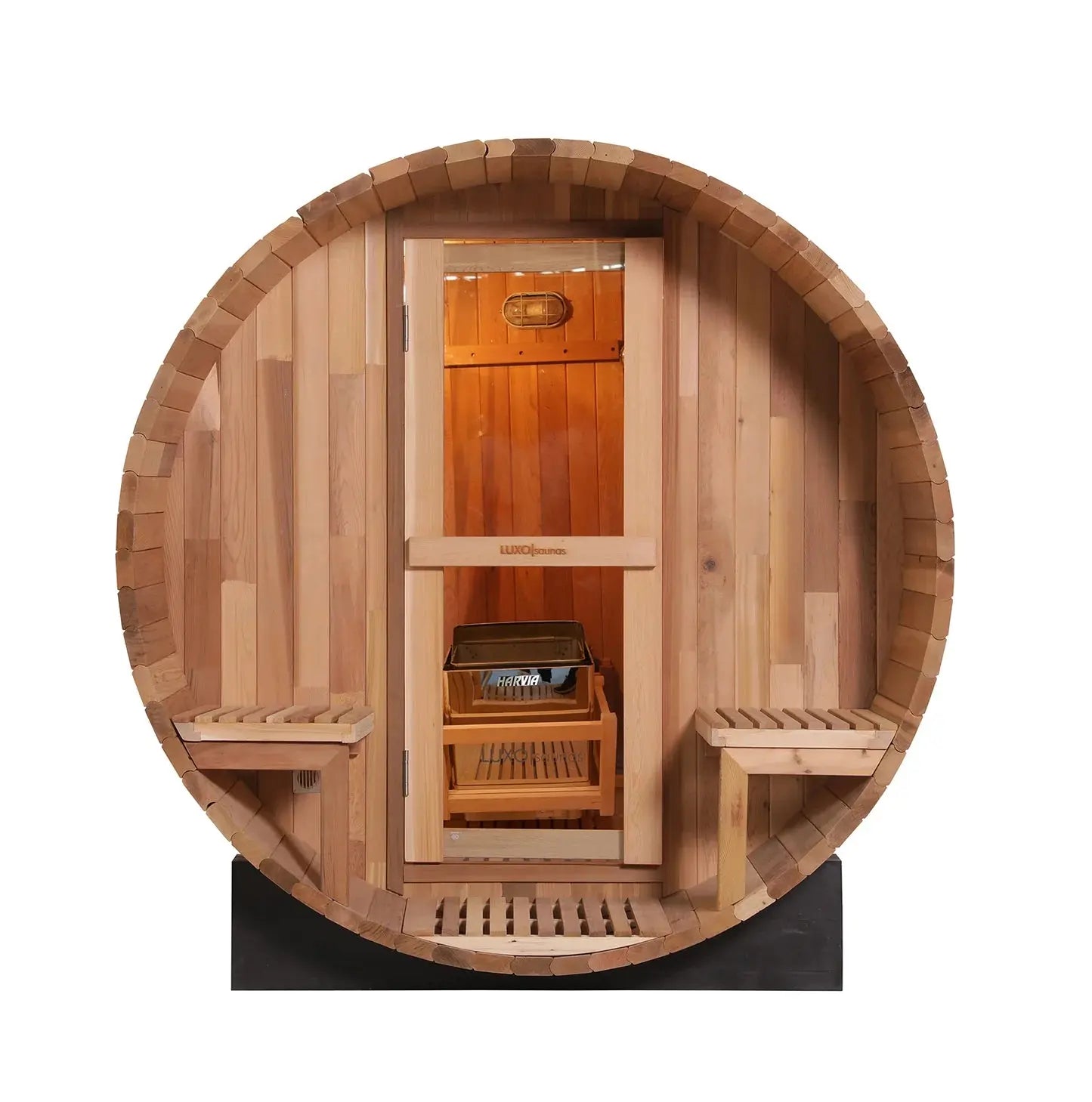 Luola 4 Person Red Cedar Outdoor Barrel Sauna Australia Beyond Living