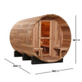 Luola 4 Person Red Cedar Outdoor Barrel Sauna Australia Beyond Living