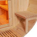 Luola 4 Person Outdoor Barrel Sauna Australia Pine Wood Stove Beyond Living