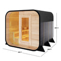 Medika 8 Person Traditional Finnish Outdoor Home Sauna Beyond Living