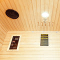 Taavi 2 Person Ceramic Infrared Indoor Home Sauna Beyond Living