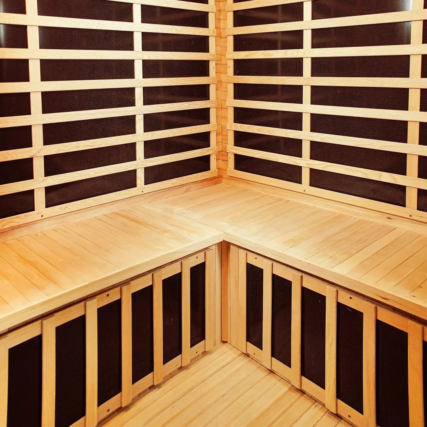 Taavi 4 Person Infrared Sauna Australia – Corner Carbon Fibre Far Infrared Beyond Living