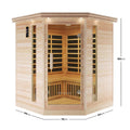 Taavi 4 Person Infrared Sauna Australia – Corner Carbon Fibre Far Infrared Beyond Living