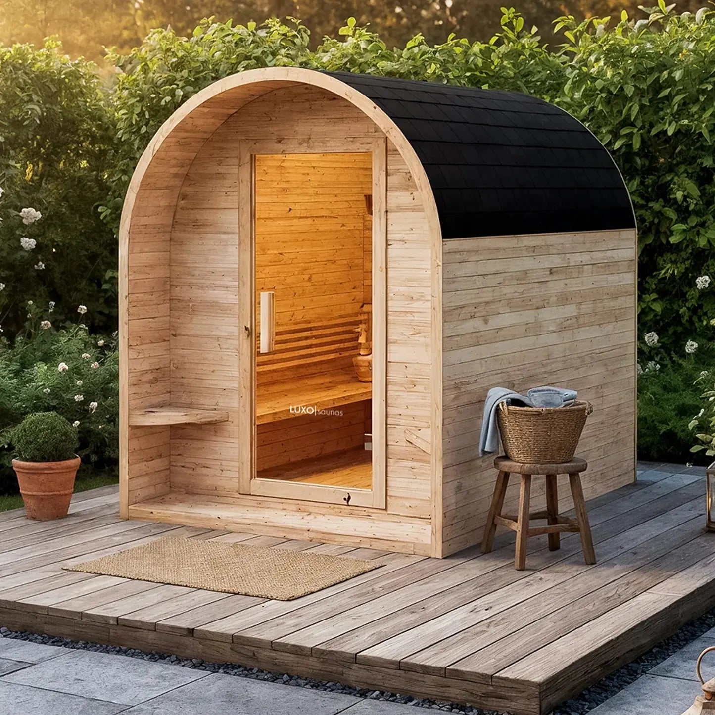Tarni 4 Person Traditional Finnish Outdoor Sauna Beyond Living