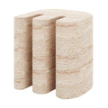 Outdoor Concrete Side Table – Round Travertine Patio Table Beyond Living