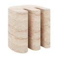 Outdoor Concrete Side Table – Round Travertine Patio Table Beyond Living