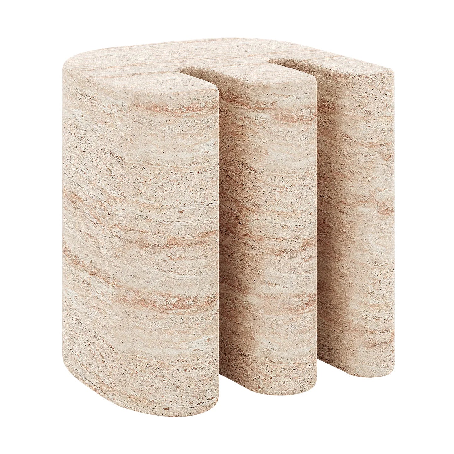 Outdoor Concrete Side Table – Round Travertine Patio Table Beyond Living