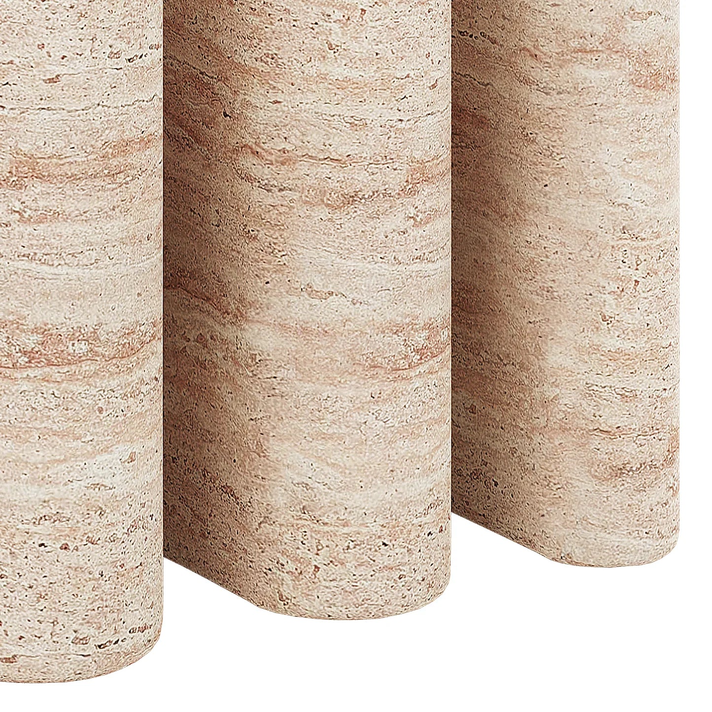 travertine style concrete outdoor accent table