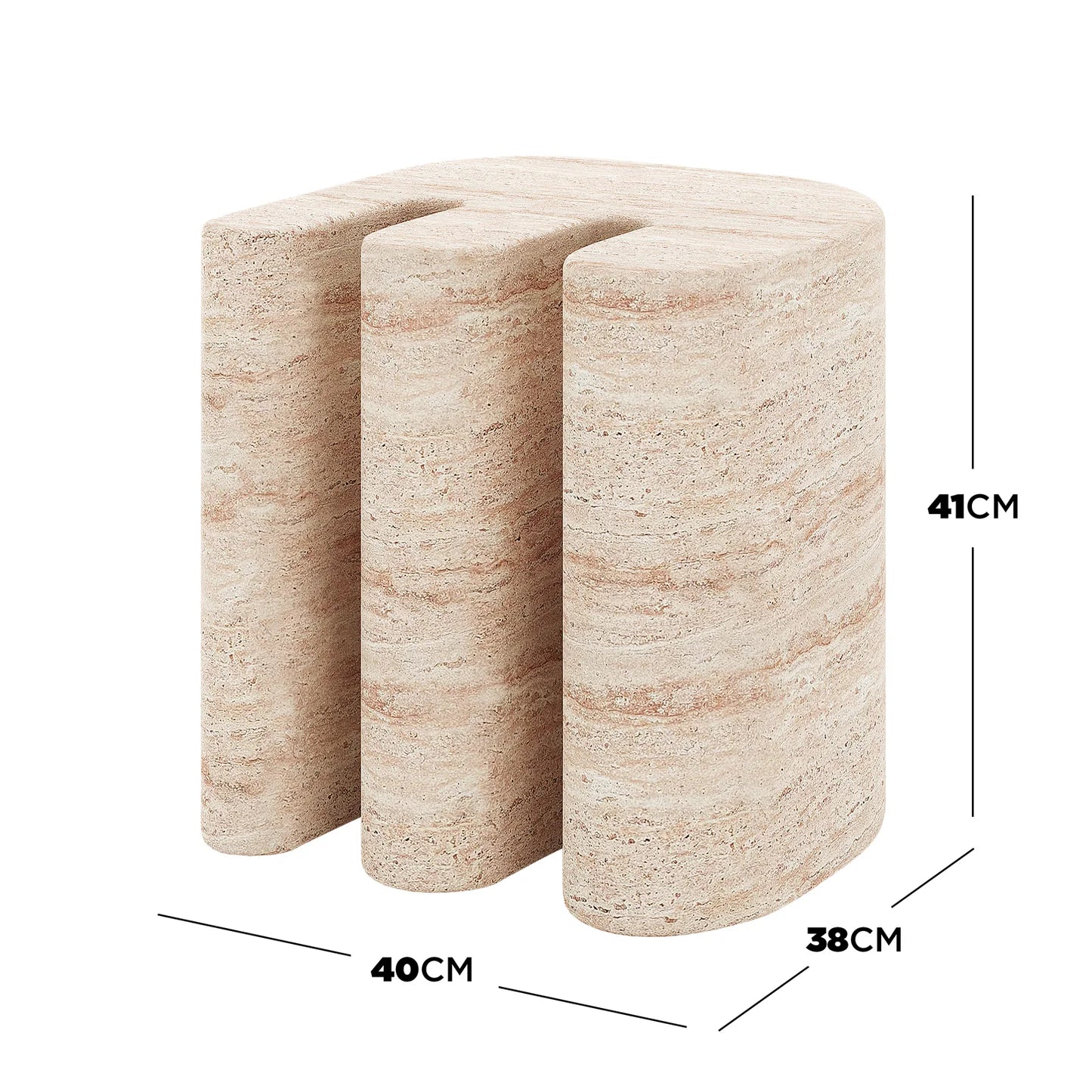 Outdoor Concrete Side Table – Round Travertine Patio Table Beyond Living