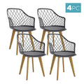 Caesar Dark Charcoal Beech Dining Chair Set of 4 Australia Beyond Living