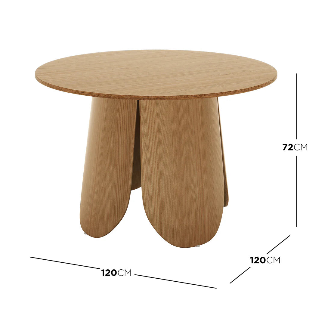 Kalyani 120cm Wooden Round Dining Table Australia Beyond Living