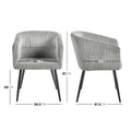 Kirsten Warm Light Grey Fabric Dining Chair Set of 2 Australia Beyond Living