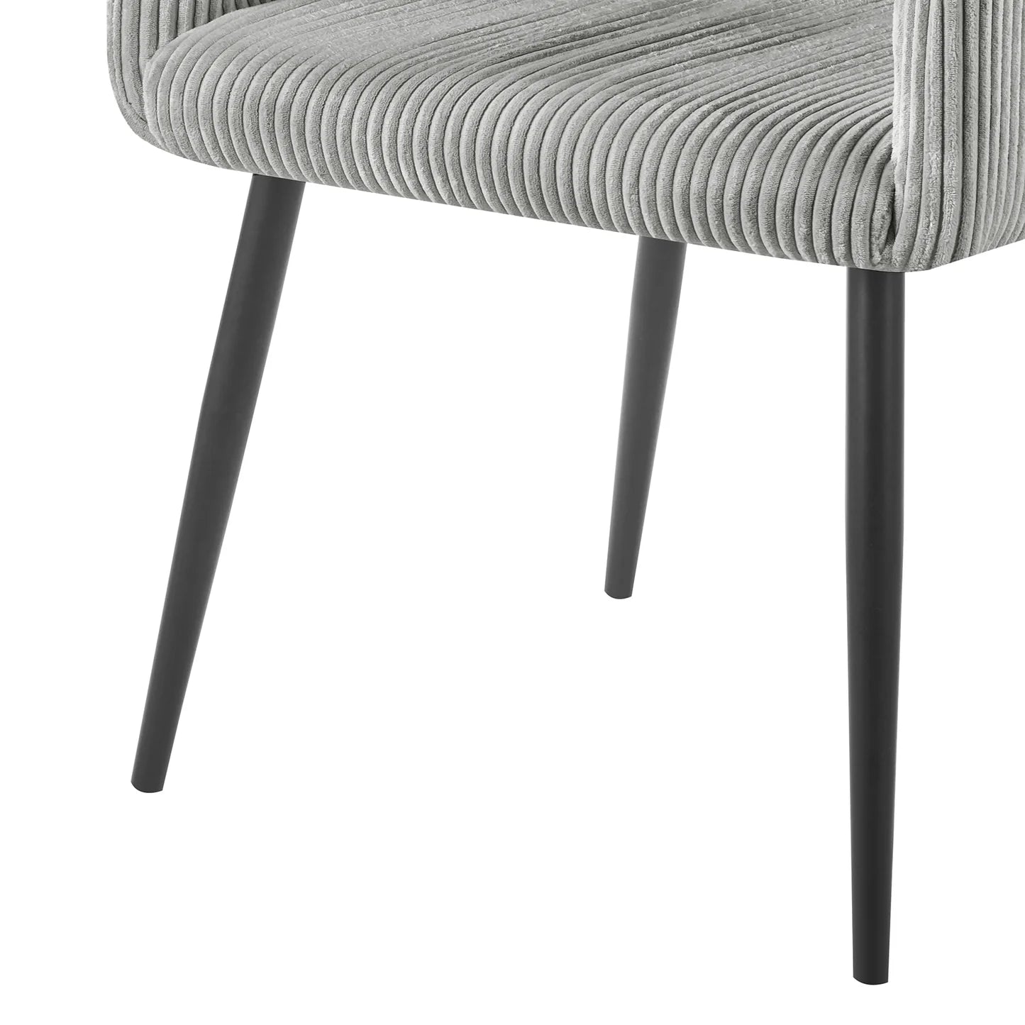 Kirsten Warm Light Grey Fabric Dining Chair Set of 2 Australia Beyond Living
