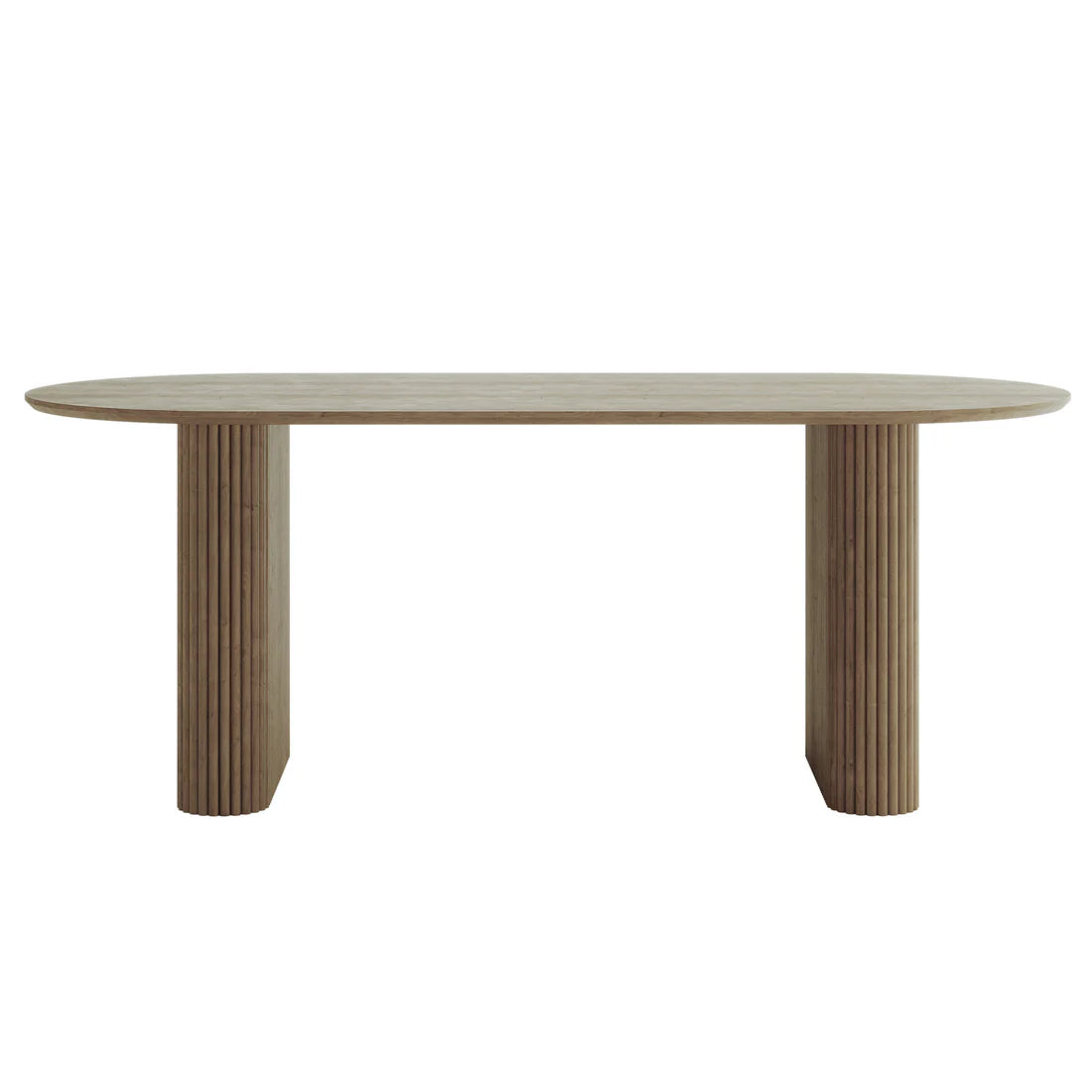 Marciana 6 Seater Fluted Pillar Dining Table Beyond Living
