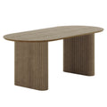 Marciana 6 Seater Fluted Pillar Dining Table Beyond Living