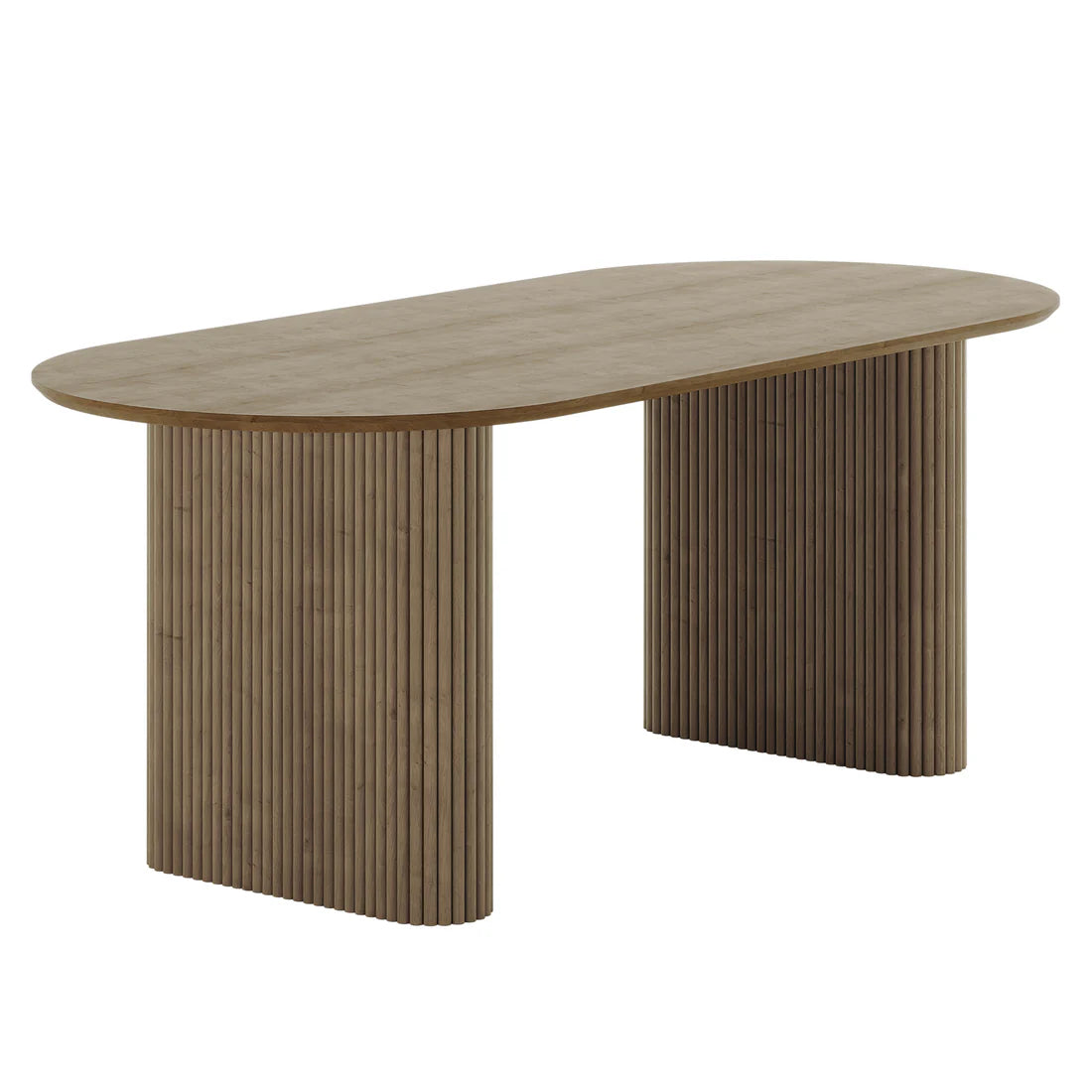Marciana 6 Seater Fluted Pillar Dining Table Beyond Living