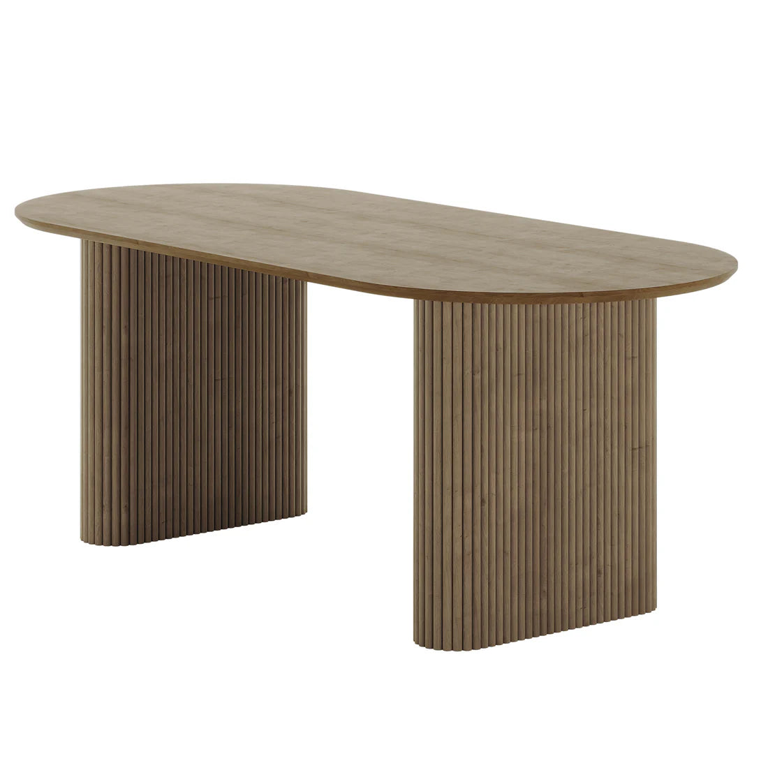 Marciana 6 Seater Fluted Pillar Dining Table Beyond Living