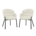 Sofia Off White Chenille Dining Chair Set of 2 Australia Beyond Living