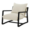 Tilly Linen Hardwood Sling Accent Chair Australia Beyond Living
