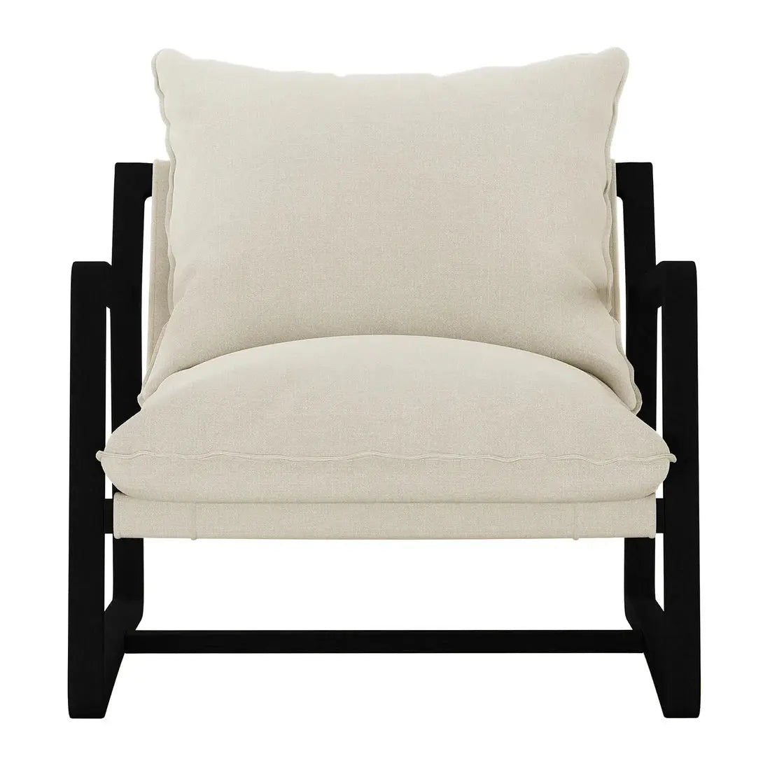 Tilly Linen Sling Accent Chair Australia Hardwood Beyond Living