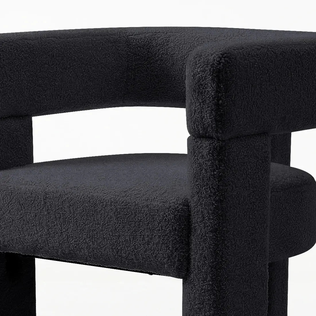 Utah Boucle Accent Chair Australia Curved Design Beyond Living
